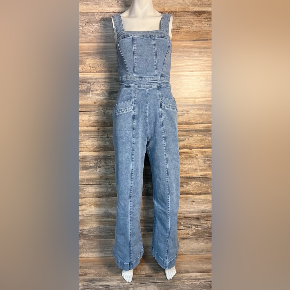Forever 21 Sleeveless Denim Romper NWT